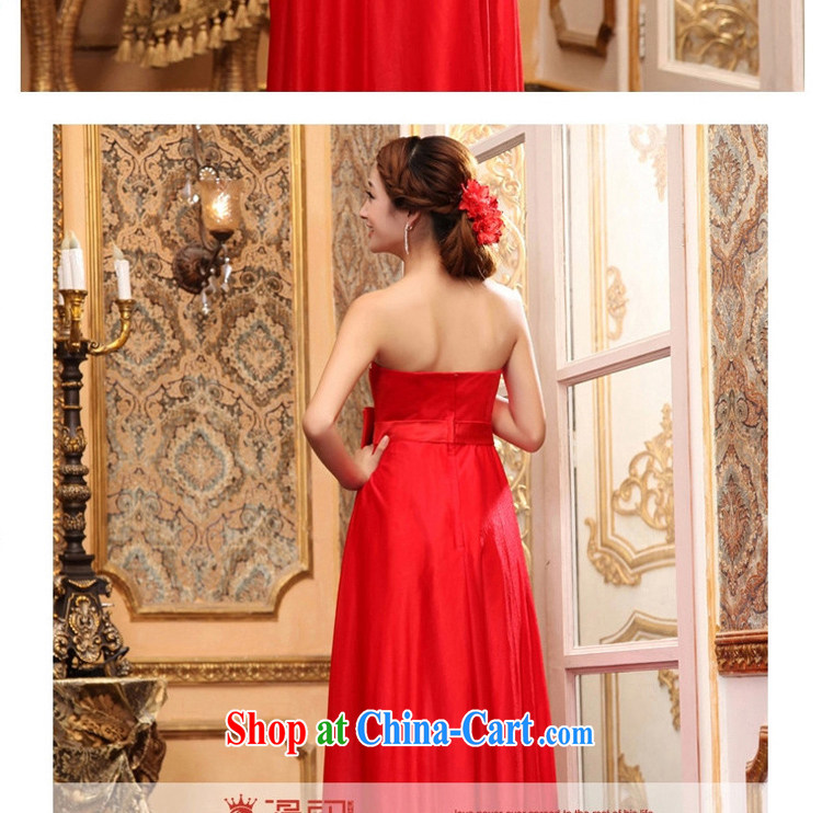 Early definition bride Long Chest bare wedding dresses red new 2015 bridesmaid dress bows dress L red XXL pictures, price, brand platters! Elections are good character, the national distribution, so why buy now enjoy more preferential! Health