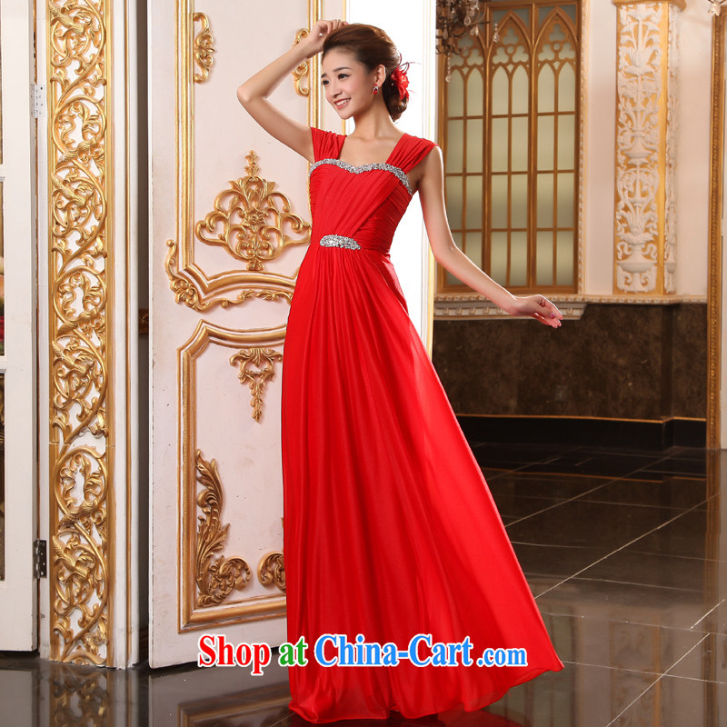 Early definition bridal dresses wiped off chest dress long evening dress wedding red bows service beauty dress L red XXL, diffuse, and shopping on the Internet