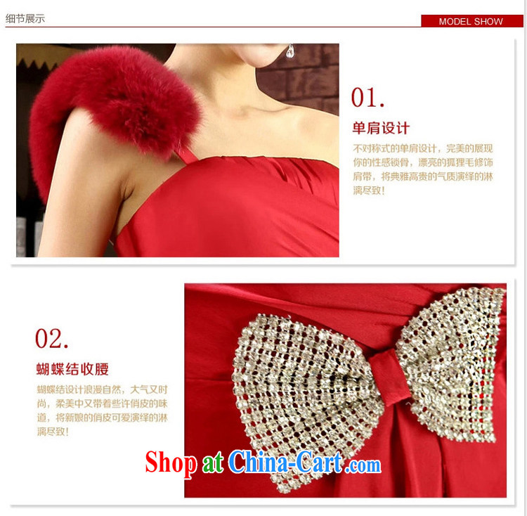 Early definition 2015 new dress, shoulder-length, toast wedding service banquet Evening Dress dress Spring Summer Fox hair dress red XXL pictures, price, brand platters! Elections are good character, the national distribution, so why buy now enjoy more preferential! Health