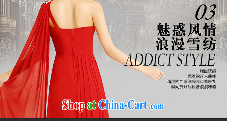 Honey, bride red bridal gown wedding toast serving long single shoulder Korean snow woven with the Code graphics thin stylish and elegant evening dresses annual red XXL pictures, price, brand platters! Elections are good character, the national distribution, so why buy now enjoy more preferential! Health
