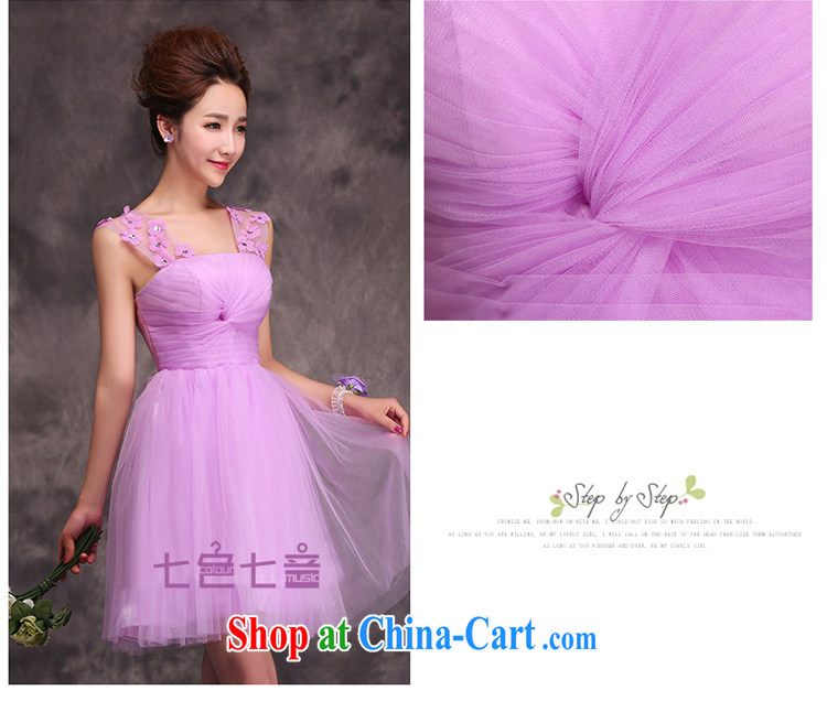 7 color 7 tone Korean version 2015 bridesmaid's dress purple solid color tie short sister show small dress L 016 purple F M, pictures, price, brand platters! Elections are good character, the national distribution, so why buy now enjoy more preferential! Health