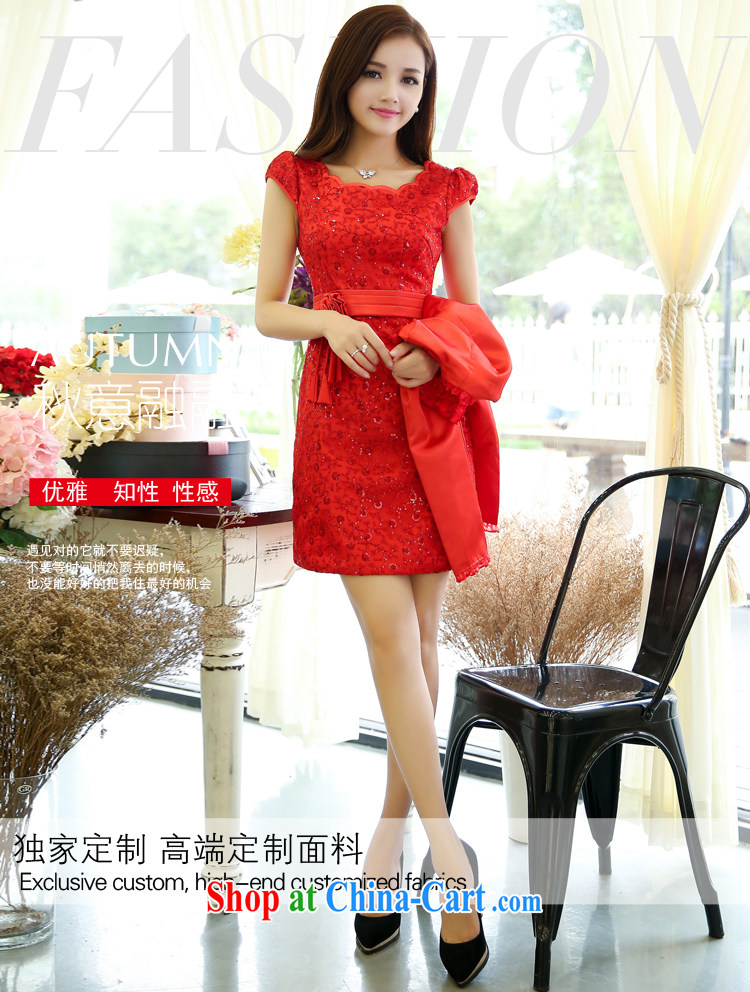 Arrogant season autumn 2014 new long-sleeved high waist banquet dress wedding lace cuff short marriage bridesmaid toast dresses picture color XL pictures, price, brand platters! Elections are good character, the national distribution, so why buy now enjoy more preferential! Health