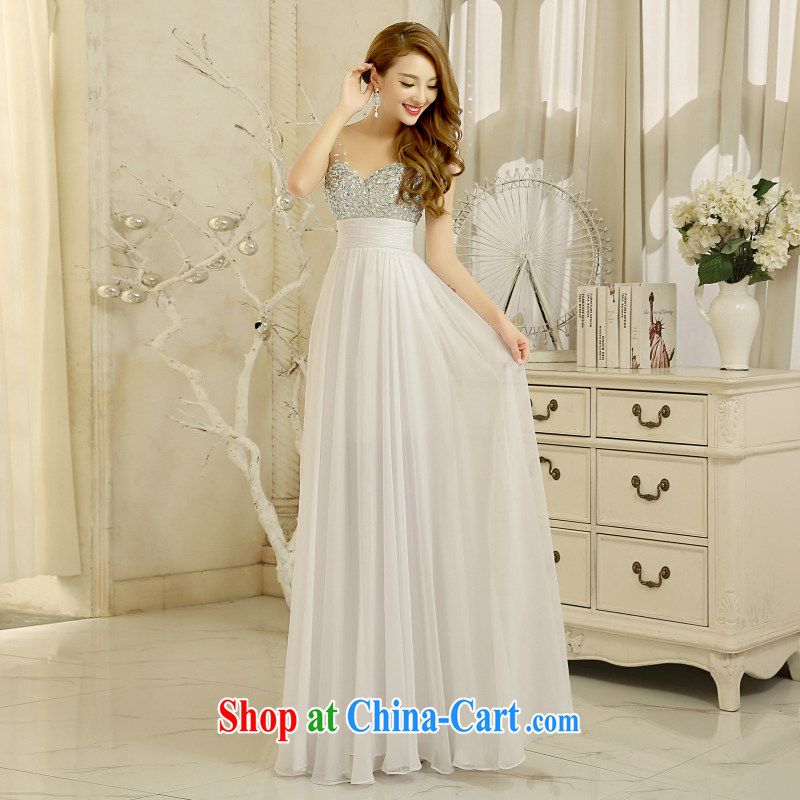 Honey, bride 2015 new marriage ceremony V Ms. collar long stylish brides with bows. Annual Meeting of the persons chairing Evening Dress white M, honey, bride, shopping on the Internet