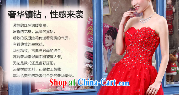Honey, bride 2015 New Red dress wedding bridal toast wiped his chest strap lace beauty and stylish sweet dress red XXL pictures, price, brand platters! Elections are good character, the national distribution, so why buy now enjoy more preferential! Health