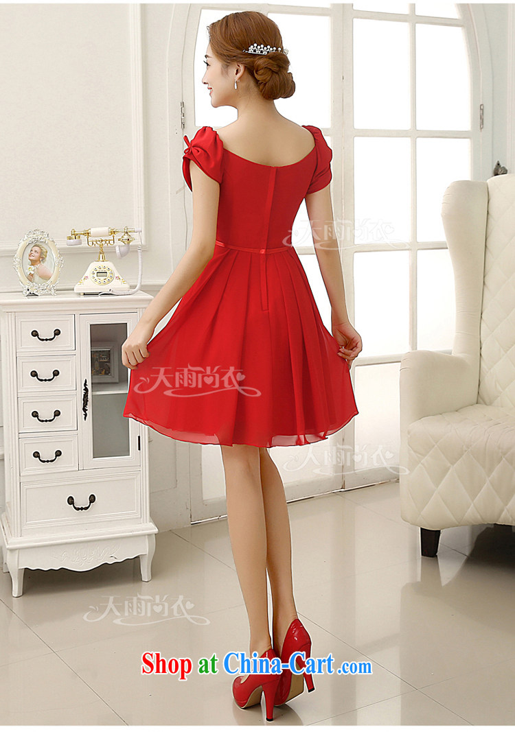 Rain Coat is stylish and marriages 2015 new wedding dresses short bows clothing red short-sleeved sweet bridesmaid dresses small LF 198 red S pictures, price, brand platters! Elections are good character, the national distribution, so why buy now enjoy more preferential! Health