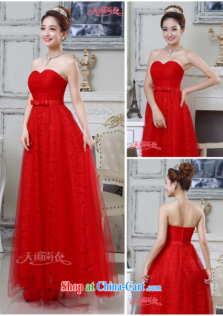 Rain was Yi marriages 2015 new wedding elegant long red toast wiped his chest lace wedding dress LF 200 red XXL pictures, price, brand platters! Elections are good character, the national distribution, so why buy now enjoy more preferential! Health