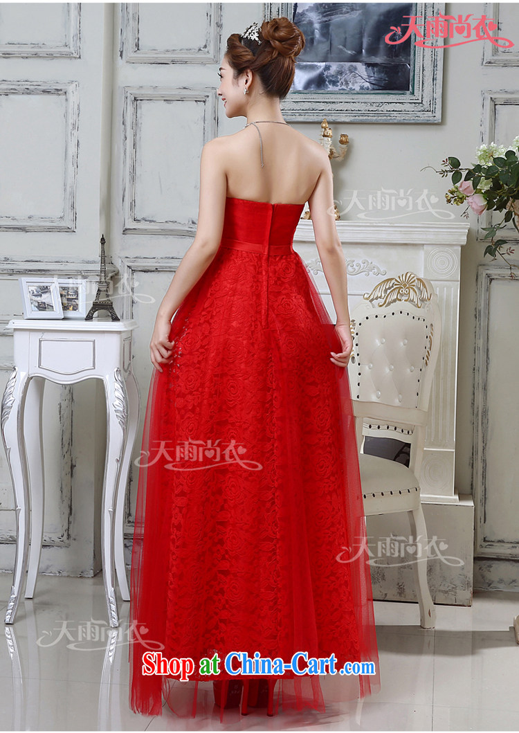 Rain was Yi marriages 2015 new wedding elegant long red toast wiped his chest lace wedding dress LF 200 red XXL pictures, price, brand platters! Elections are good character, the national distribution, so why buy now enjoy more preferential! Health