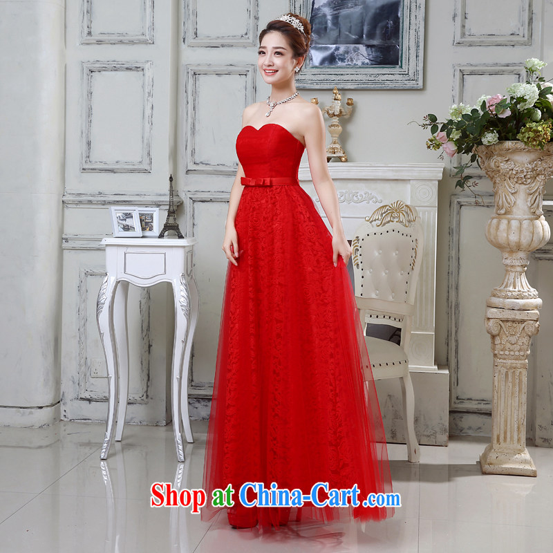 Rain is still Yi marriages 2015 new wedding dresses elegant long red toast wiped his chest lace wedding dress LF 200 red XXL, rain is still clothing, shopping on the Internet