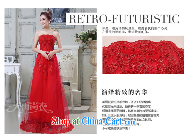 Rain was Yi marriages 2015 new wedding red long, Mary Magdalene high chest lace bows clothes with two wearing long dress LF 207 red XL pictures, price, brand platters! Elections are good character, the national distribution, so why buy now enjoy more preferential! Health