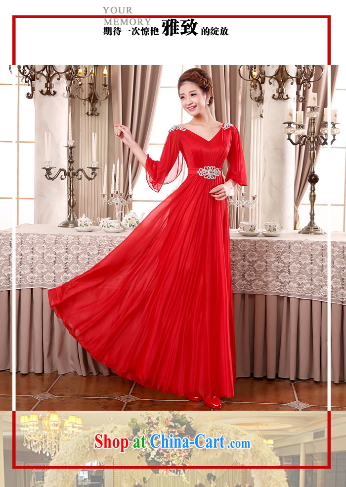 A good service is 2015 new large, red, bridal wedding dress long, thick MM Evening Dress evening dress uniform toasting red 9 XL pictures, price, brand platters! Elections are good character, the national distribution, so why buy now enjoy more preferential! Health