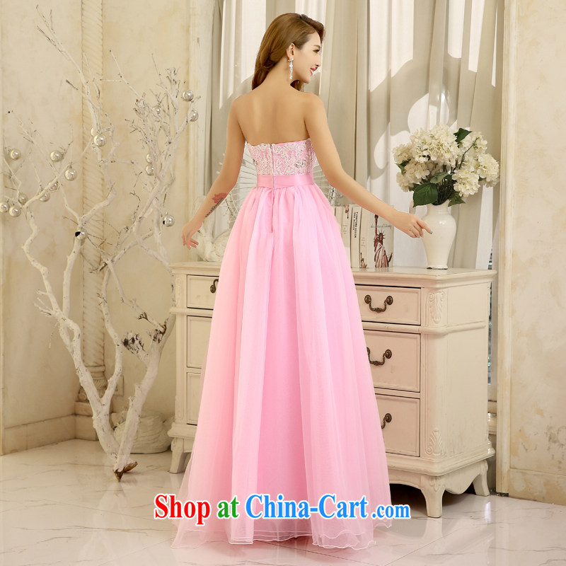 Honey, bride wedding dresses 2015 new pink towel chest long Korean high waist dress pregnant women marriages served toast pink XXL, honey, bride, shopping on the Internet