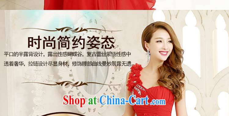 Honey, bride dress 2015 new toast serving long single shoulder and elegant and stylish bridal Evening Dress women, Korean dress red L pictures, price, brand platters! Elections are good character, the national distribution, so why buy now enjoy more preferential! Health