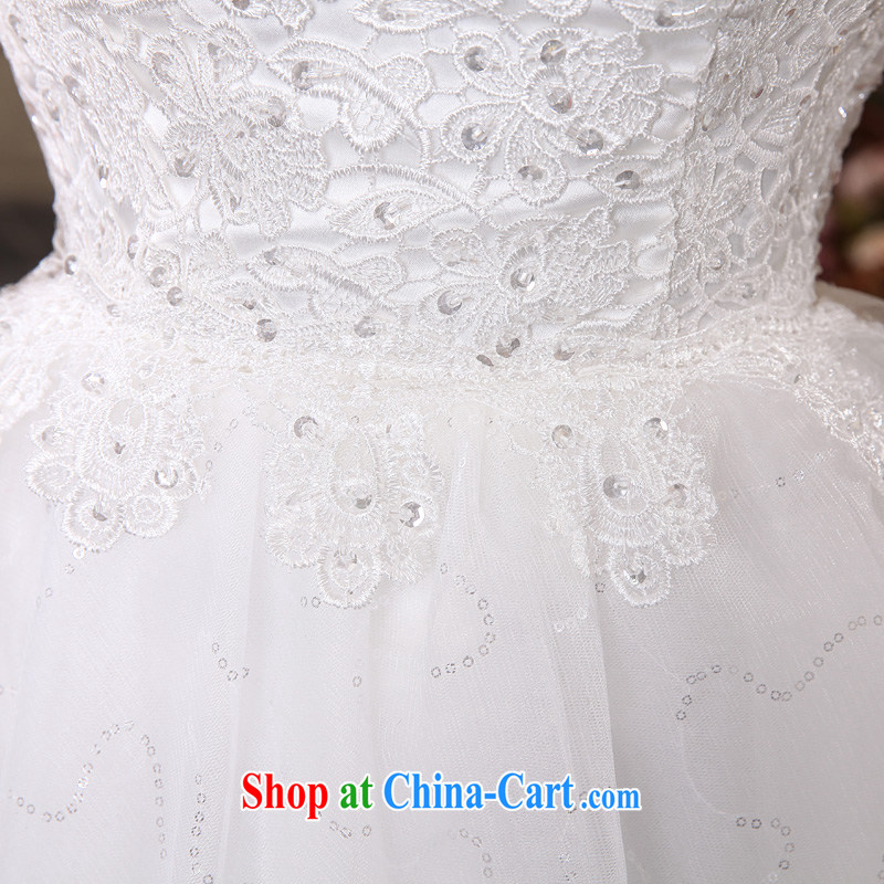 A good service is 2015 new dual-shoulder-Neck short red, lace bridal wedding Princess shaggy dress wedding dresses white. Do not return not-for-size message, a service is good, online shopping