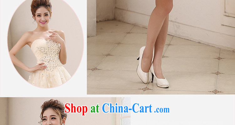 Honey, bride 2015 new bridesmaid dress short erase chest strap bridesmaid dress bride wedding toast serving the betrothal small dress champagne color XXL pictures, price, brand platters! Elections are good character, the national distribution, so why buy now enjoy more preferential! Health