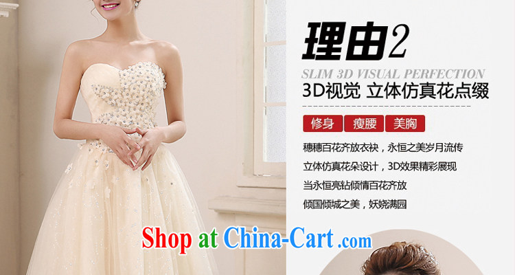 Honey, bride 2015 new bridesmaid dress short erase chest strap bridesmaid dress bride wedding toast serving the betrothal small dress champagne color XXL pictures, price, brand platters! Elections are good character, the national distribution, so why buy now enjoy more preferential! Health