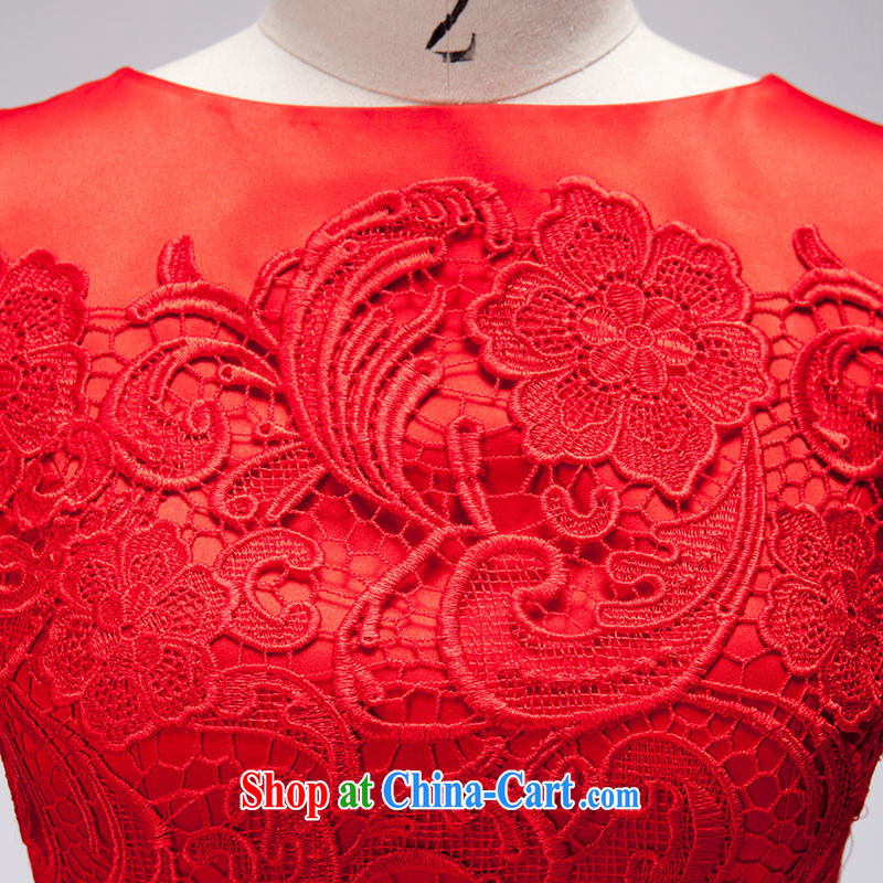 A lifetime by 2015 new marriage toast served a summer field shoulder lace mini dress short, 30220740 red XL code 160/92, a yarn, shopping on the Internet
