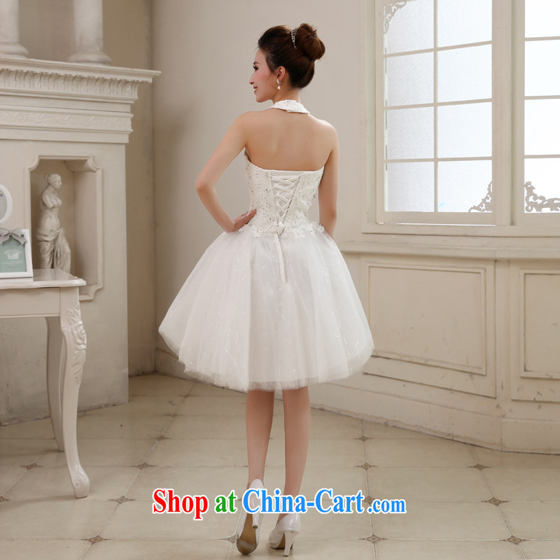 Honey, bride 2015 new bride bridesmaid marriage serving toast wedding dress short, marriage and late mount too small dress white XXL, honey, bride, shopping on the Internet