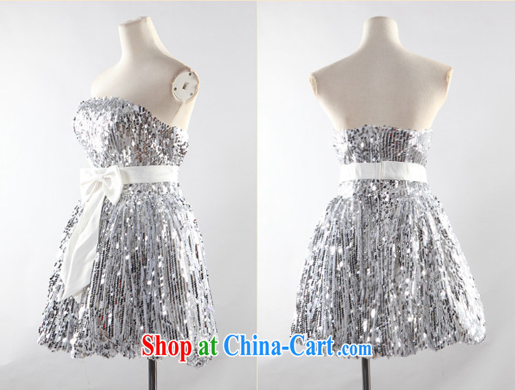The Chronicles of Narnia bridesmaid dress dress 2015 new on-chip erase chest Princess skirt short moderator dress wedding dress silver N 14 - 81,416 L pictures, price, brand platters! Elections are good character, the national distribution, so why buy now enjoy more preferential! Health