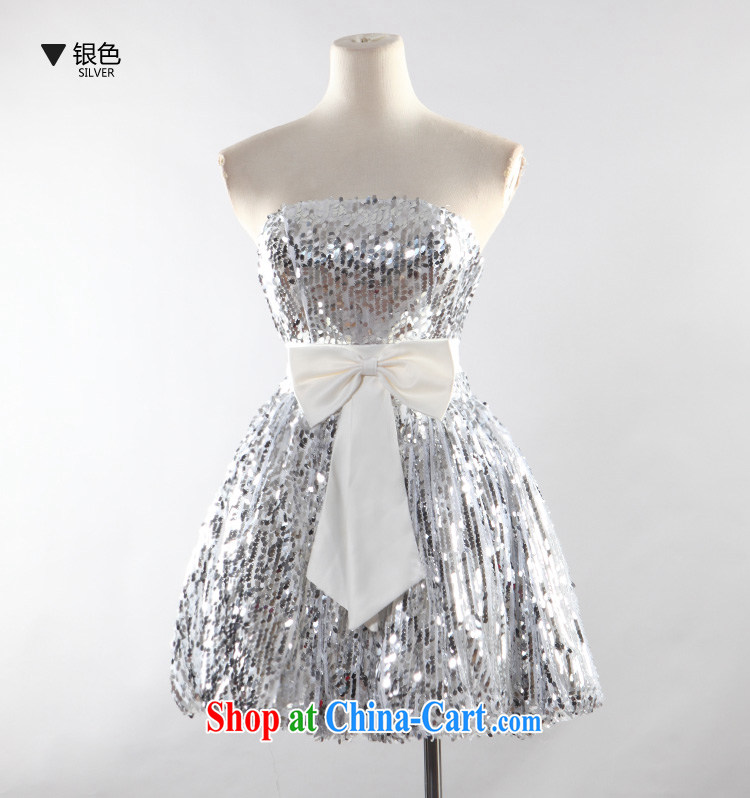 The Chronicles of Narnia bridesmaid dress dress 2015 new on-chip erase chest Princess skirt short moderator dress wedding dress silver N 14 - 81,416 L pictures, price, brand platters! Elections are good character, the national distribution, so why buy now enjoy more preferential! Health