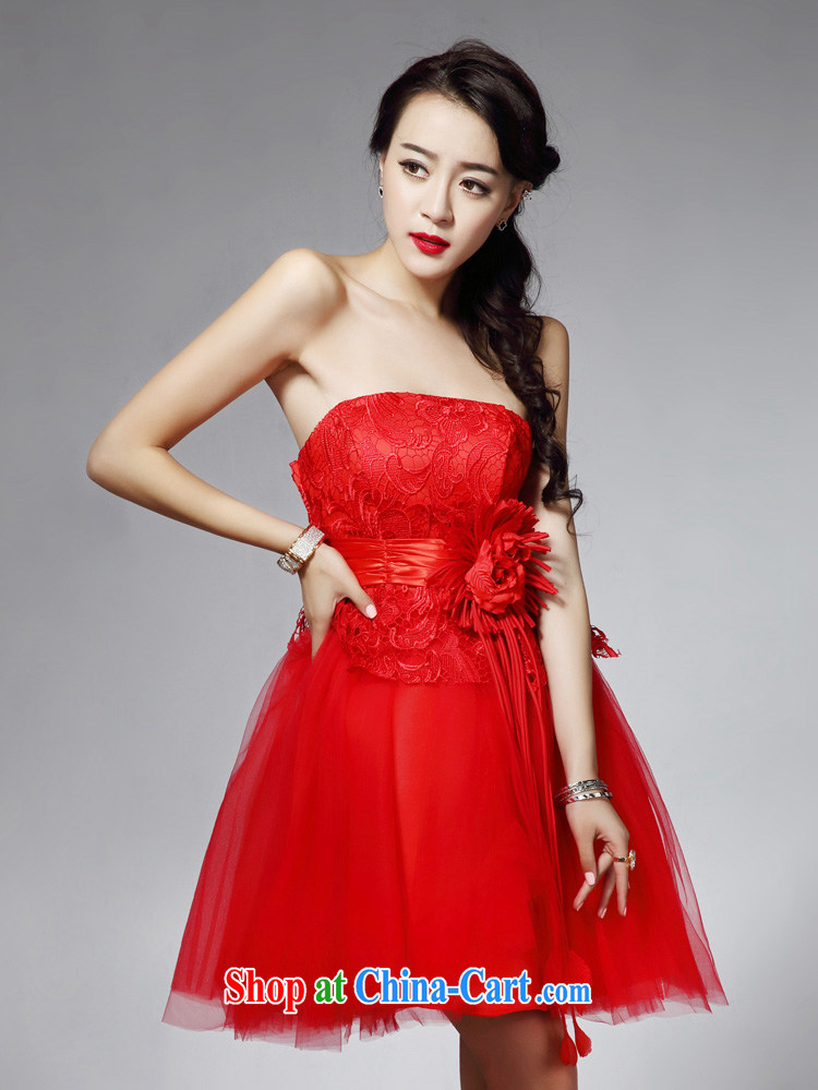 The Chronicles of Narnia 2015 New Red erase chest small dress girl lace sexy Princess dress bridesmaid dress dress Red N 14 - 31,406 M pictures, price, brand platters! Elections are good character, the national distribution, so why buy now enjoy more preferential! Health