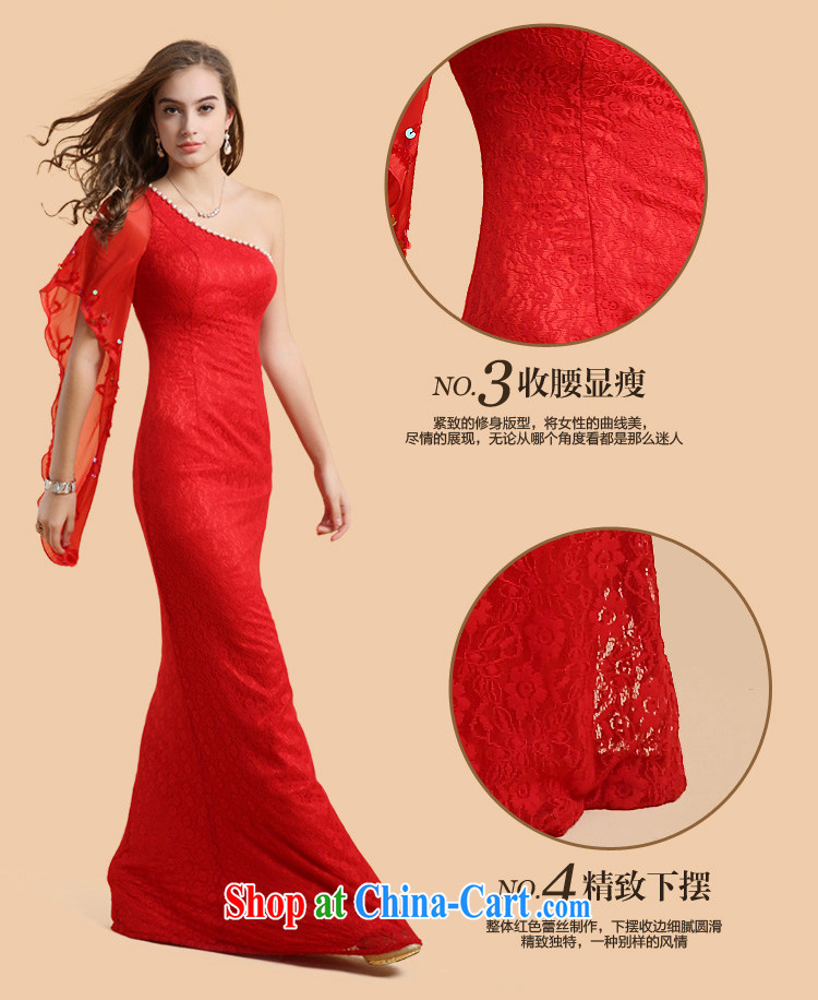 The Chronicles of Narnia bridal toast served in Europe 2015 new single shoulder red aura, a shoulder dress banquet dress Red N 14 - 51,303 XL pictures, price, brand platters! Elections are good character, the national distribution, so why buy now enjoy more preferential! Health