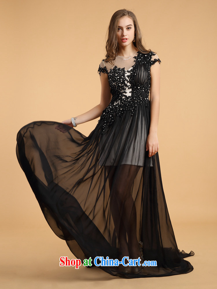 The Chronicles of Narnia 2015 New Solid Color sexy black lace banquet Web yarn high waist cultivating long dress black L pictures, price, brand platters! Elections are good character, the national distribution, so why buy now enjoy more preferential! Health