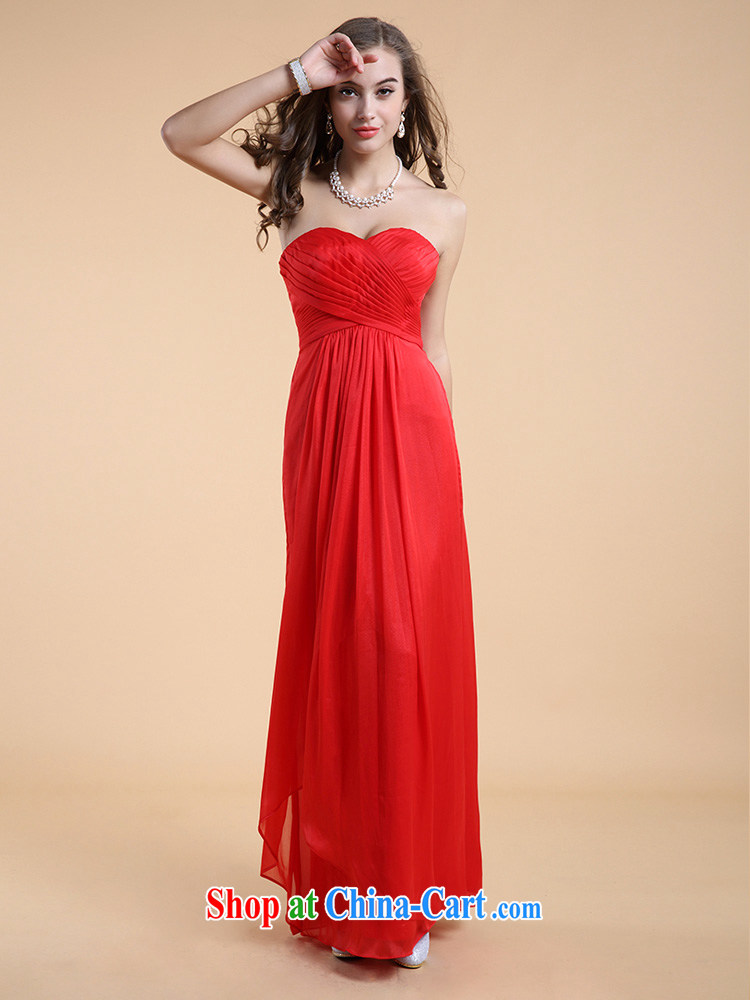 The Chronicles of Narnia bare chest toast serving women 2015 New Red stylish erase chest bridesmaid serving long banquet dress Red N 14 - 3504 L pictures, price, brand platters! Elections are good character, the national distribution, so why buy now enjoy more preferential! Health