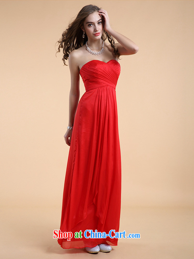 The Chronicles of Narnia bare chest toast serving women 2015 New Red stylish erase chest bridesmaid serving long banquet dress Red N 14 - 3504 L pictures, price, brand platters! Elections are good character, the national distribution, so why buy now enjoy more preferential! Health