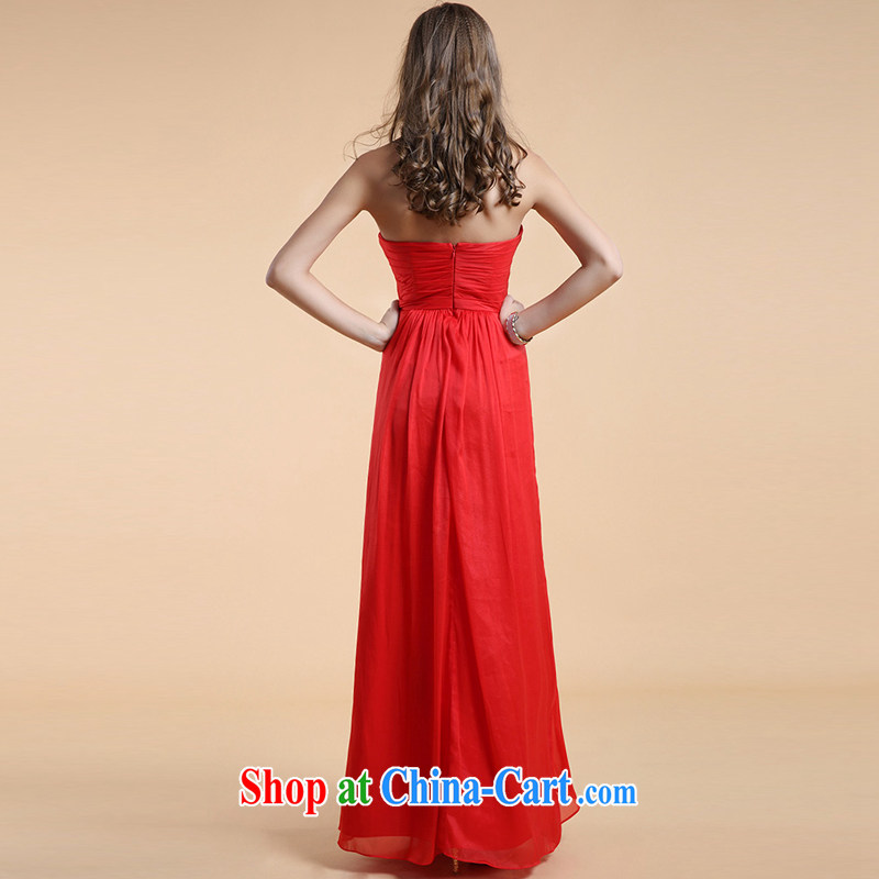 The Chronicles of Narnia bare chest toast serving women 2015 New Red stylish erase chest bridesmaid serving long, banquet dress Red N 14 - 3504 L, the Chronicles of Narnia, narnia), shopping on the Internet