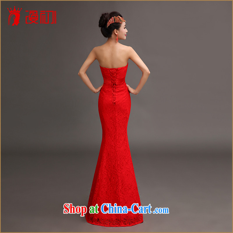 Definition 2015 early marriage bows dress long lace beauty graphics thin evening dresses at Merlion hosted service performance red, early definition, and, shopping on the Internet