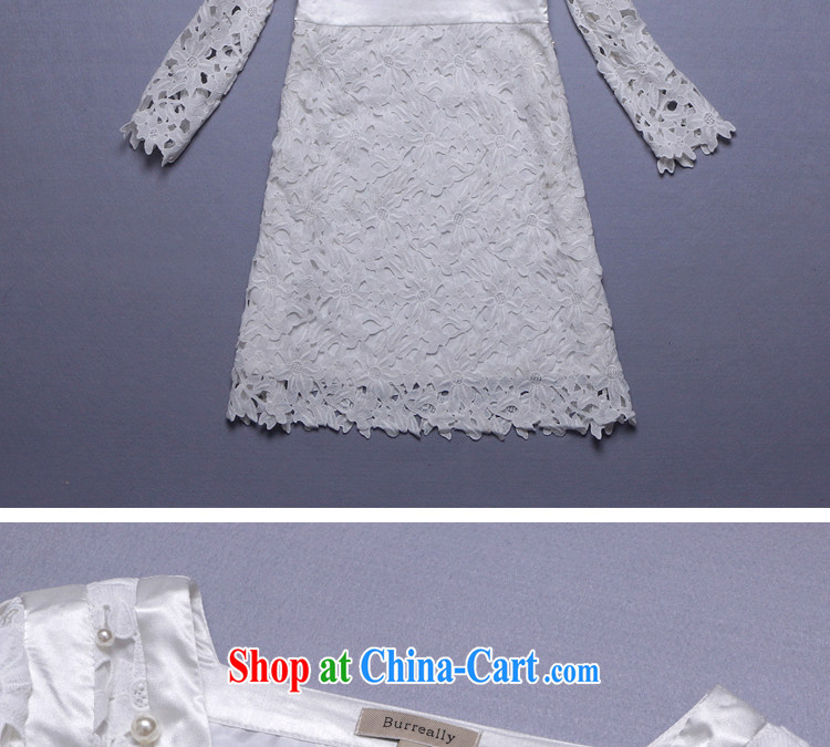 With the Lin (AIMULIN) Autumn 2014 the new European and American big courage empty embroidered the pearl cultivation dresses dress 9008 white XXL pictures, price, brand platters! Elections are good character, the national distribution, so why buy now enjoy more preferential! Health