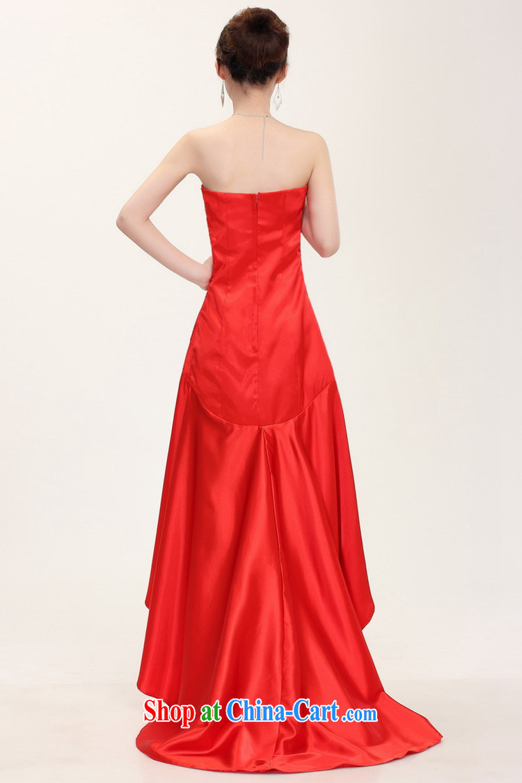 The 2014 new autumn bride toast wedding dress back doors sexy bare chest graphics thin, the short, long, banquet show the dress red XXL pictures, price, brand platters! Elections are good character, the national distribution, so why buy now enjoy more preferential! Health