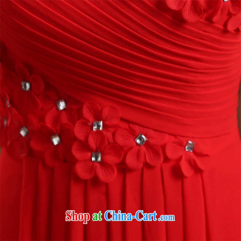 Wei Qi 2015 summer new bridal dresses long dresses, wedding dresses red wedding toast clothing retro Chinese Dress single shoulder dress female Red custom plus $30, Qi wei (QI WAVE), online shopping