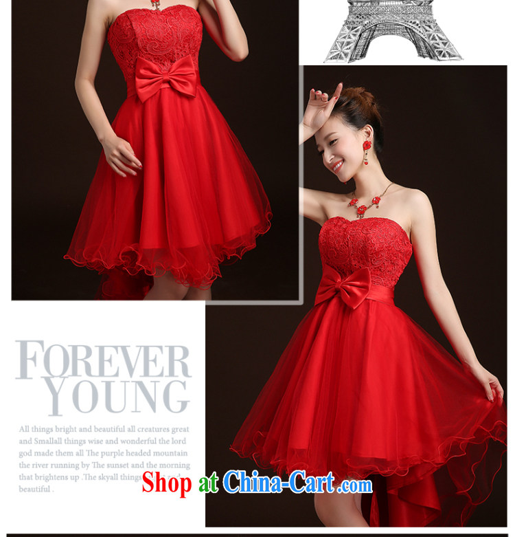 Qi wei served toast dress 2015 new summer marriages red lace short erase chest sexy toast clothing wedding dresses banquet dress red custom plus $30 pictures, price, brand platters! Elections are good character, the national distribution, so why buy now enjoy more preferential! Health