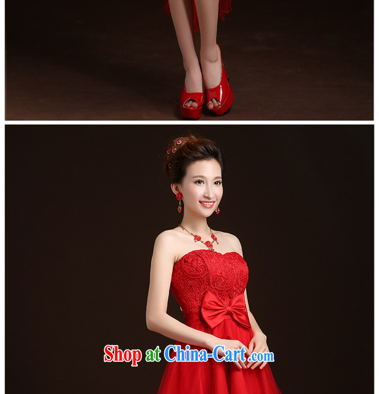 Qi wei served toast dress 2015 new summer marriages red lace short erase chest sexy toast clothing wedding dresses banquet dress red custom plus $30 pictures, price, brand platters! Elections are good character, the national distribution, so why buy now enjoy more preferential! Health