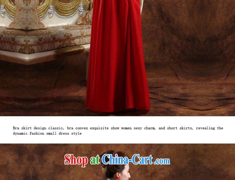 Qi wei summer new wedding dresses bridal toast service banquet dress marriage appearances dress red long graduation ball female Red custom plus $30 pictures, price, brand platters! Elections are good character, the national distribution, so why buy now enjoy more preferential! Health