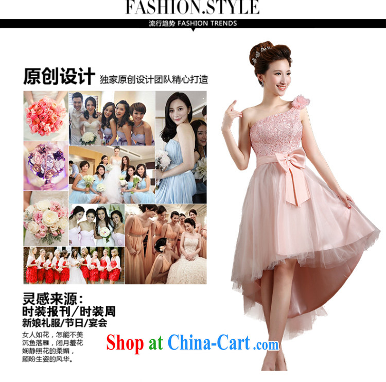 Wei Qi new 2015 summer bridal wedding dress pink short, small dress Mary Magdalene chest bridal toast clothing bridesmaid serving dinner hosted graduation dress uniform female pink B customizable plus $30 pictures, price, brand platters! Elections are good character, the national distribution, so why buy now enjoy more preferential! Health