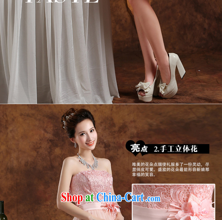 Wei Qi new 2015 summer bridal wedding dress pink short, small dress Mary Magdalene chest bridal toast clothing bridesmaid serving dinner hosted graduation dress uniform female pink B customizable plus $30 pictures, price, brand platters! Elections are good character, the national distribution, so why buy now enjoy more preferential! Health