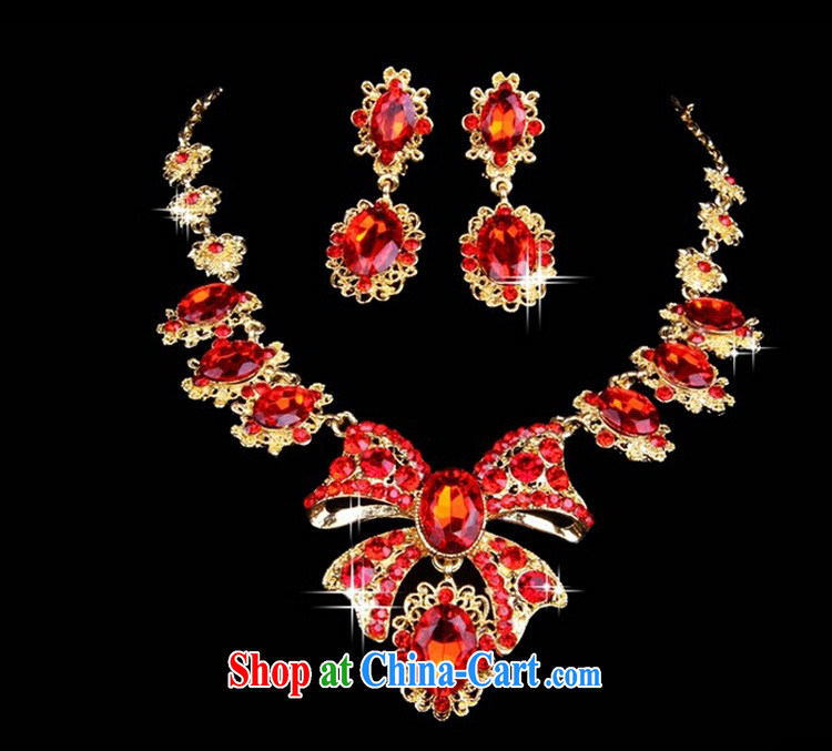 Honey, bride bridal jewelry two-piece red necklace set water drilling jewelry wedding dresses wedding supplies pictures, price, brand platters! Elections are good character, the national distribution, so why buy now enjoy more preferential! Health