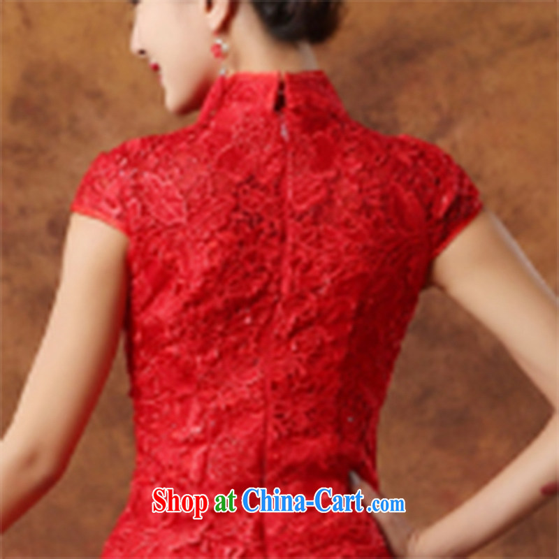 Qi wei wedding dresses bows service bridal dresses 2015 summer Chinese style in a new, long, Retro improved stylish wedding wedding beauty red custom plus $30, Qi wei (QI WAVE), and shopping on the Internet