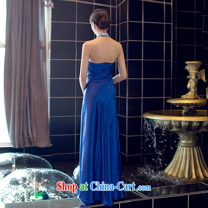 LAURELMARY sponsors the 2015 new elegant atmosphere hung also covered shoulders the waist beauty with toast service dress blue XL (chest 95 waist 79, sponsors, and shopping on the Internet