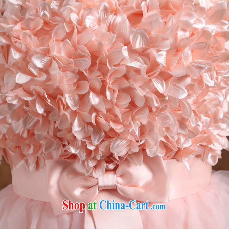 When Qi wei served toast bridesmaid Service Bridal wedding pink dress Evening Dress dress bridesmaid in short, bridesmaid performances with small dress summer pink S, Qi wei (QI WAVE), online shopping