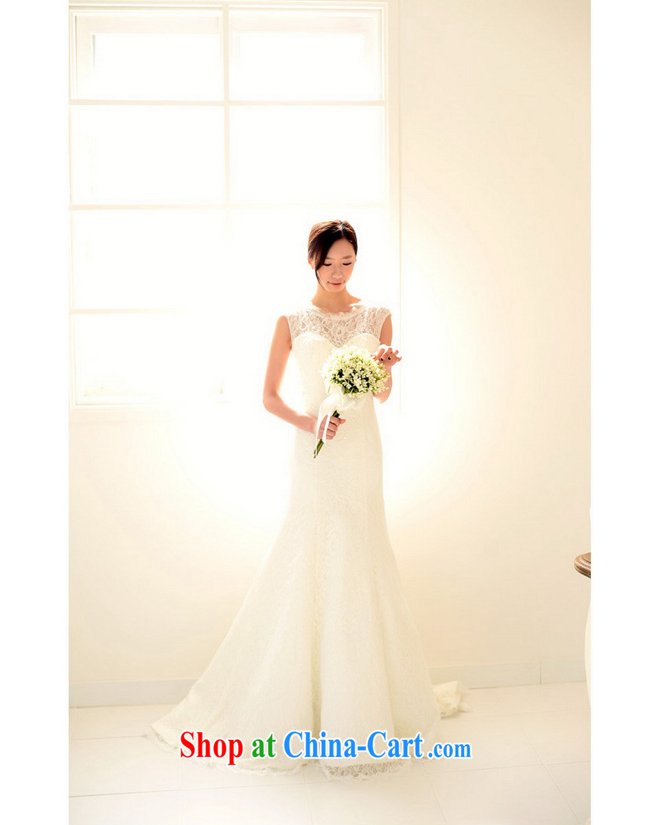 LAURELMARY sponsors the 2015 new Korean version elegant lace round-collar beauty graphics thin terrace back strap with tail dress bridal ceremony as the color XL (chest 95 waist 79 ) pictures, price, brand platters! Elections are good character, the national distribution, so why buy now enjoy more preferential! Health