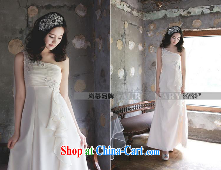 LAURELMARY sponsors the 2015 new Korean softness a shoulder seam bead folds the waist graphics skinny A swing with snow woven bridal dresses such as the light champagne color Custom size picture, price, brand platters! Elections are good character, the national distribution, so why buy now enjoy more preferential! Health