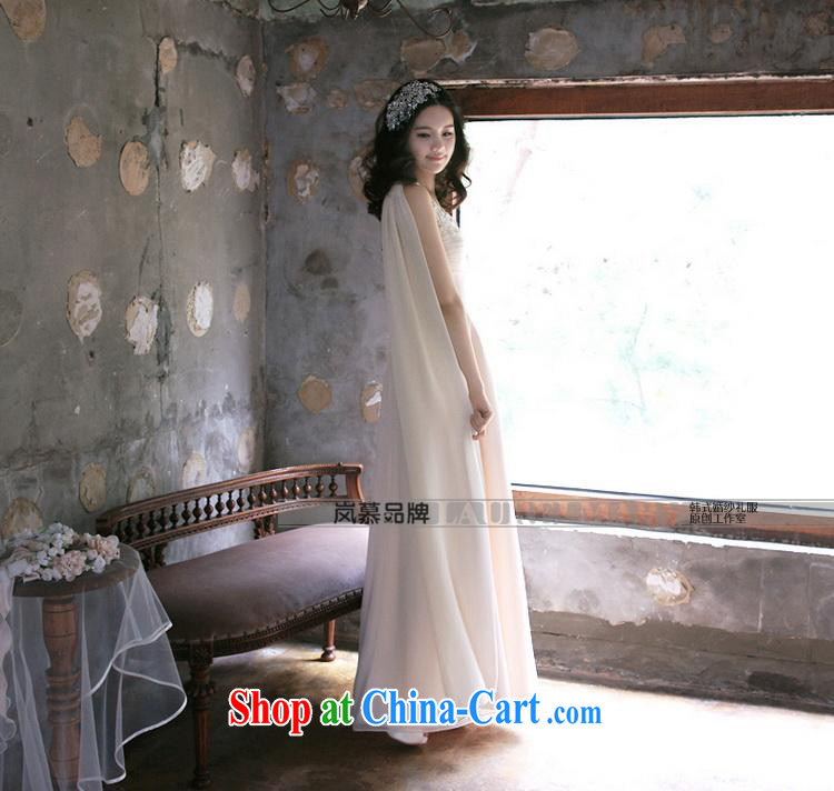 LAURELMARY sponsors the 2015 new Korean softness a shoulder seam bead folds the waist graphics skinny A swing with snow woven bridal dresses such as the light champagne color Custom size picture, price, brand platters! Elections are good character, the national distribution, so why buy now enjoy more preferential! Health