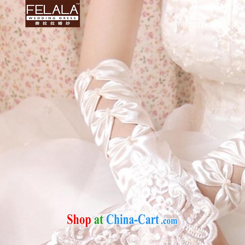 Ferrara custom 2015 new bridal wedding gloves lace, pull-down wedding (FELALA), shopping on the Internet