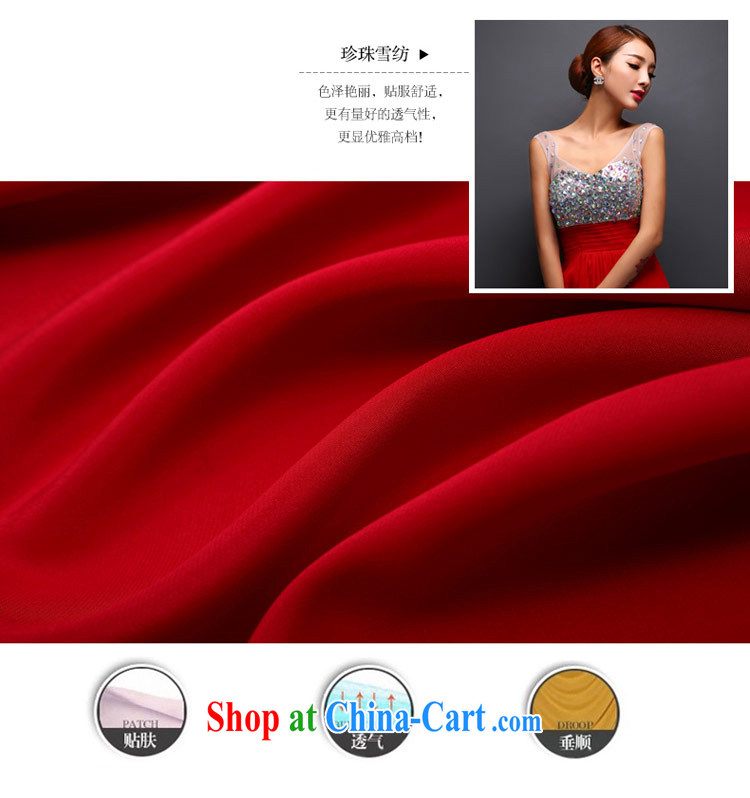 Love Life wedding dresses new V collar color drill field shoulder bridal toast clothing stylish beauty red XXL pictures, price, brand platters! Elections are good character, the national distribution, so why buy now enjoy more preferential! Health
