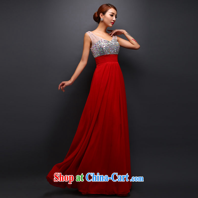 Love Life wedding dresses new V for MMS drilling a Field shoulder bridal toast serving stylish beauty red XXL, love life, and shopping on the Internet