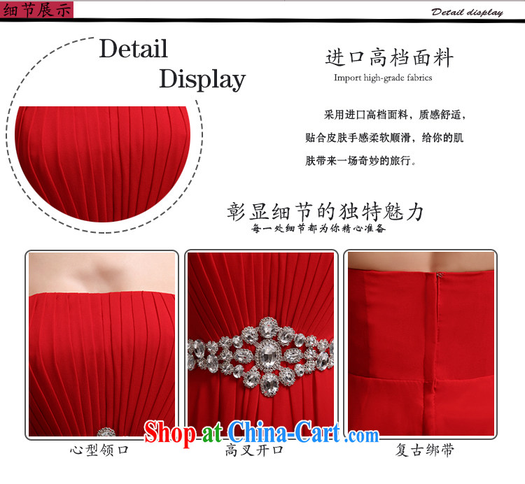 Hi, HI wedding dress 2015 New Long, sexy toast bridesmaid dress Mary Magdalene marriage chest dress X 028 red left size tailored pictures, price, brand platters! Elections are good character, the national distribution, so why buy now enjoy more preferential! Health