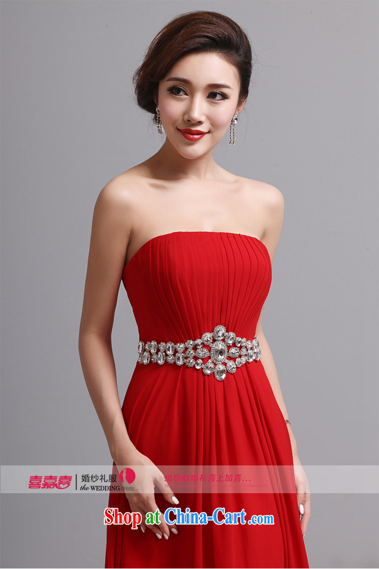 Hi, HI wedding dress 2015 New Long, sexy toast bridesmaid dress Mary Magdalene marriage chest dress X 028 red left size tailored pictures, price, brand platters! Elections are good character, the national distribution, so why buy now enjoy more preferential! Health